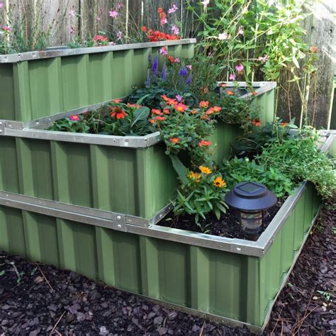 galvanized sheet metal garden bed|galvanized steel containers for gardening.